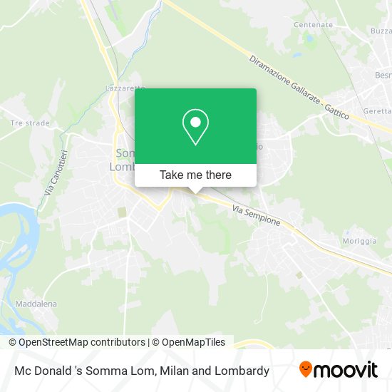 Mc Donald 's Somma Lom map