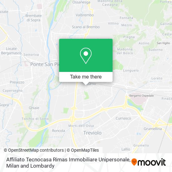 Affiliato Tecnocasa Rimas Immobiliare Unipersonale map
