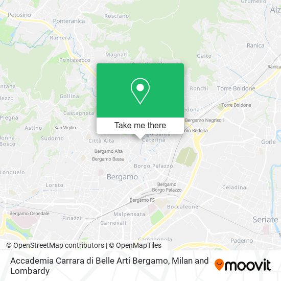 Accademia Carrara di Belle Arti Bergamo map