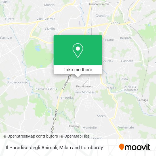Il Paradiso degli Animali map