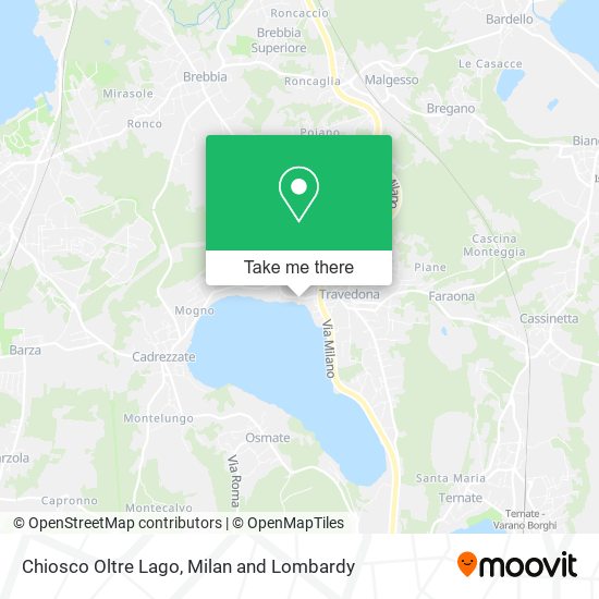 Chiosco Oltre Lago map
