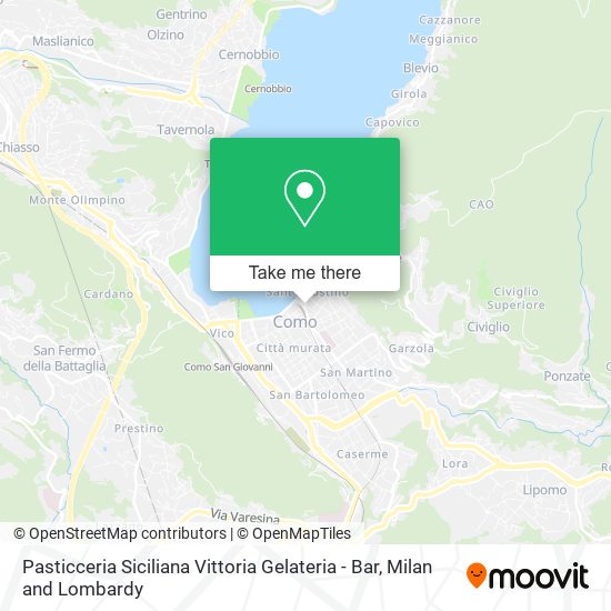 Pasticceria Siciliana Vittoria Gelateria - Bar map