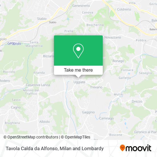 Tavola Calda da Alfonso map