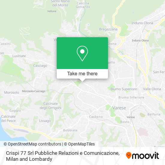 Crispi 77 Srl Pubbliche Relazioni e Comunicazione map