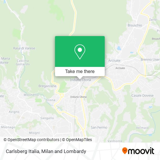 Carlsberg Italia map