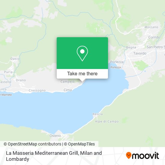 La Masseria Mediterranean Grill map