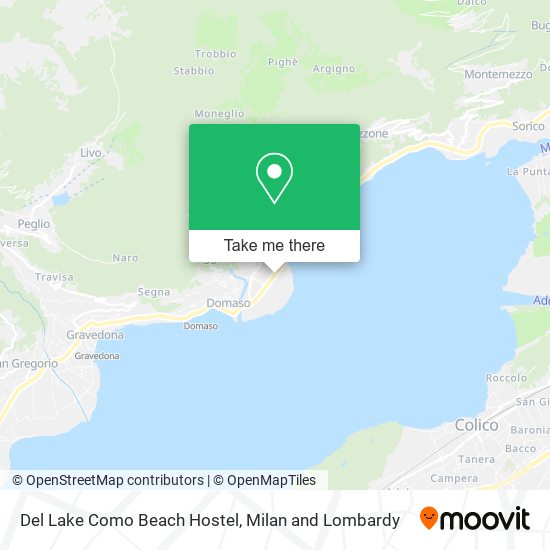 Del Lake Como Beach Hostel map