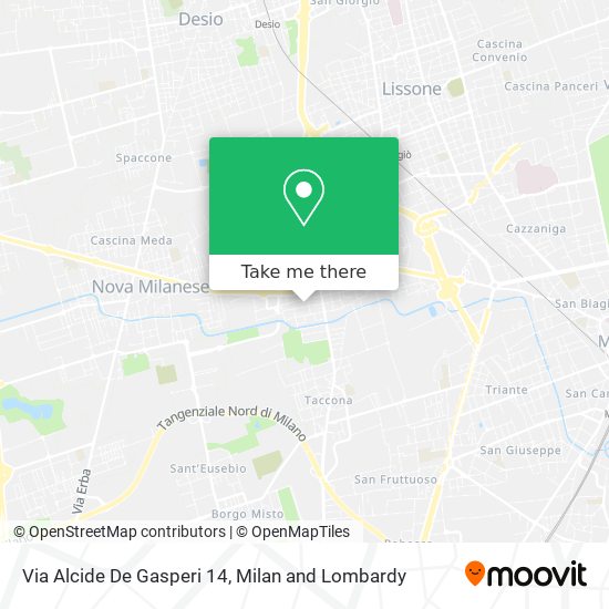 Via Alcide De Gasperi 14 map