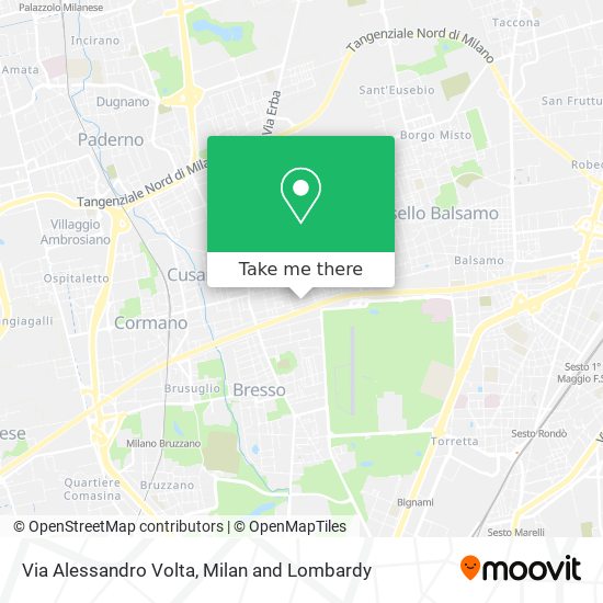 Via Alessandro Volta map