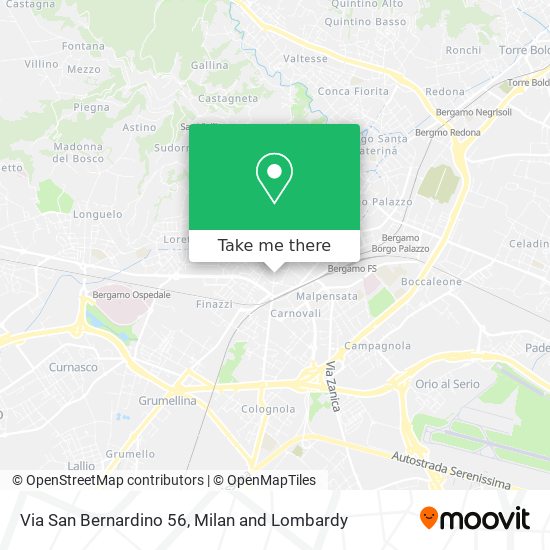 Via San Bernardino 56 map