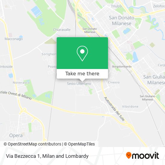 Via Bezzecca 1 map