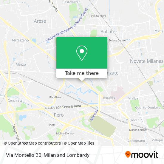 Via Montello 20 map