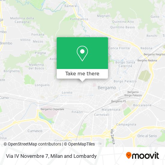 Via IV Novembre 7 map