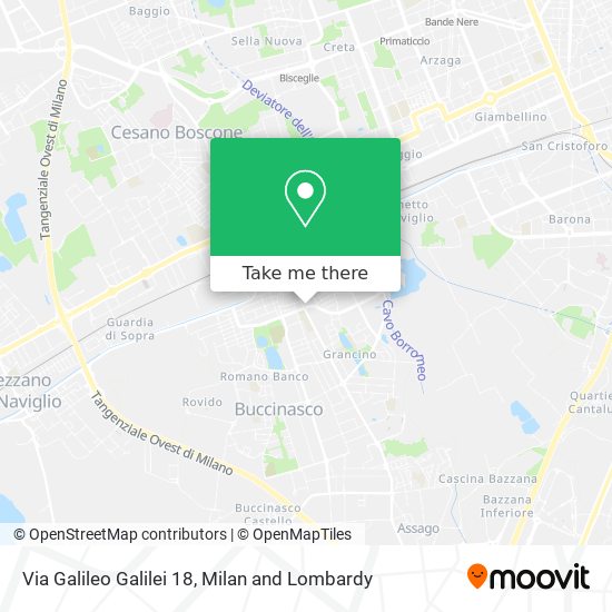 Via Galileo Galilei 18 map