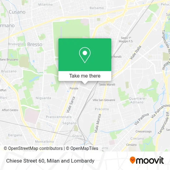 Chiese Street 60 map