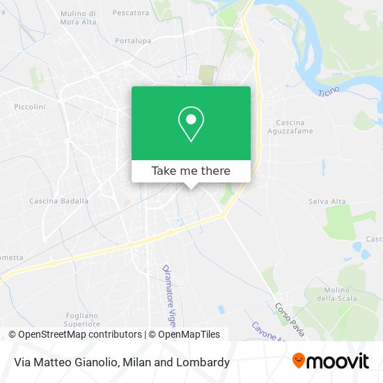 Via Matteo Gianolio map