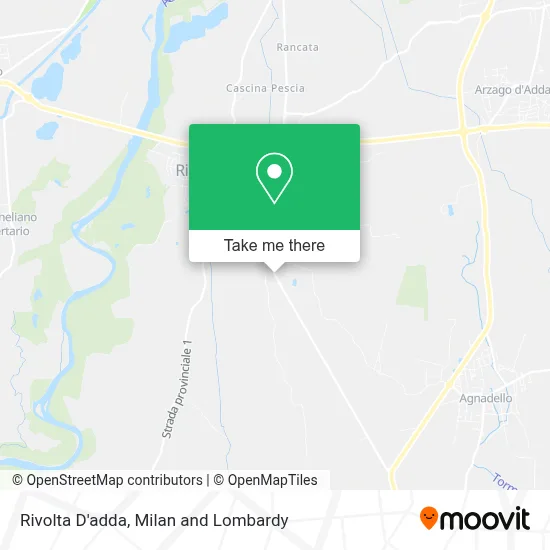 Rivolta D'adda map
