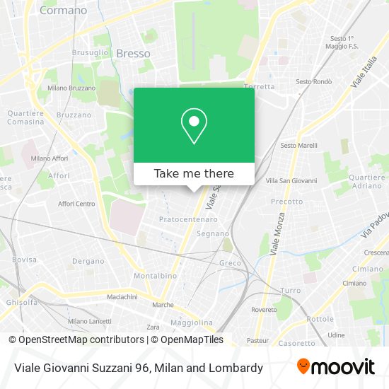 Viale Giovanni Suzzani 96 map