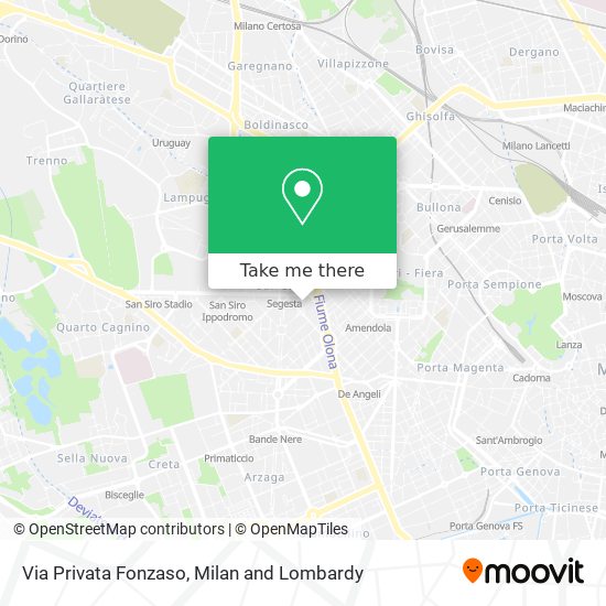 Via Privata Fonzaso map