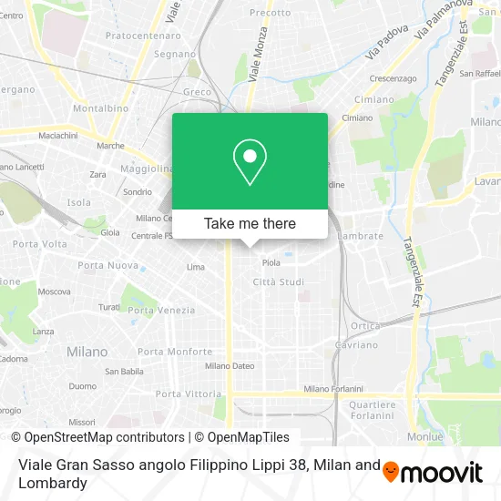 Viale Gran Sasso angolo Filippino Lippi 38 map