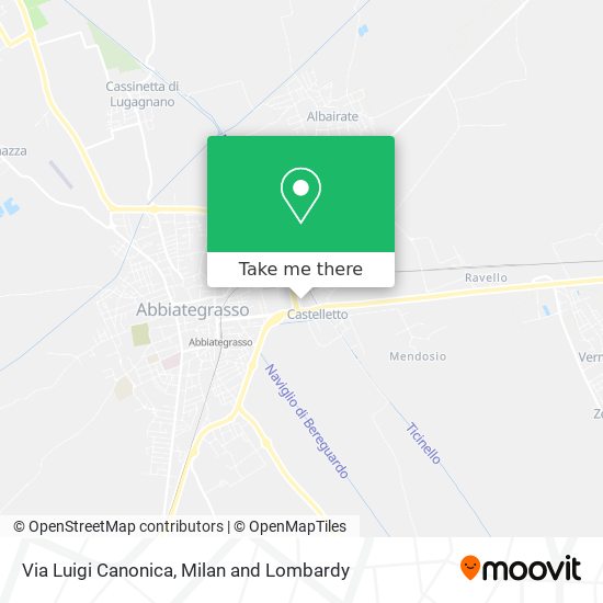 Via Luigi Canonica map