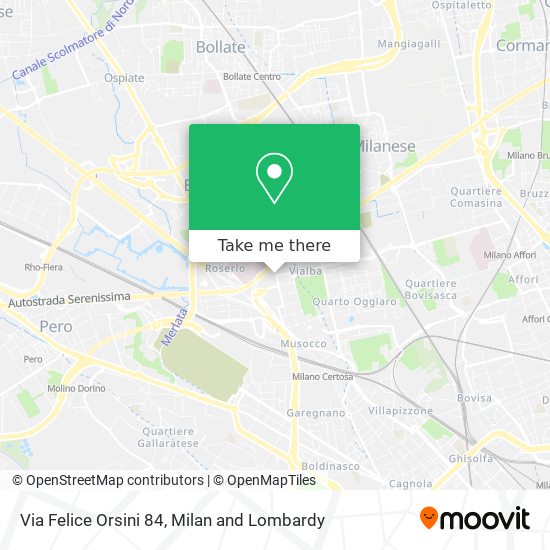 Via Felice Orsini 84 map