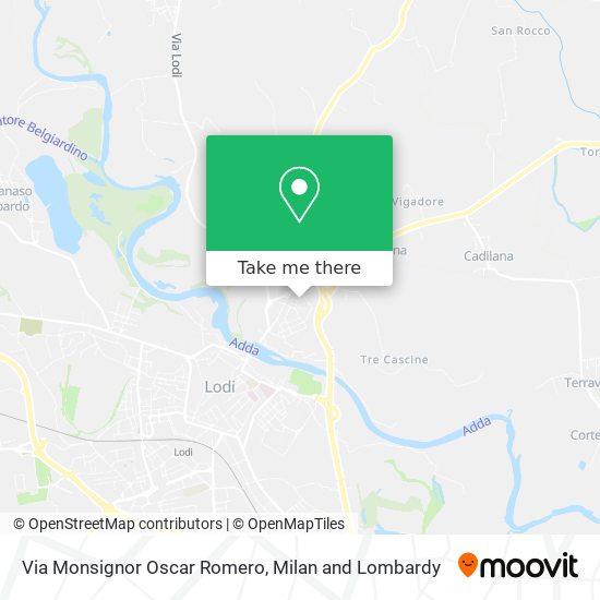 Via Monsignor Oscar Romero map