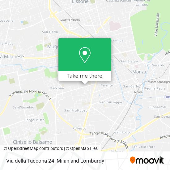Via della Taccona 24 map
