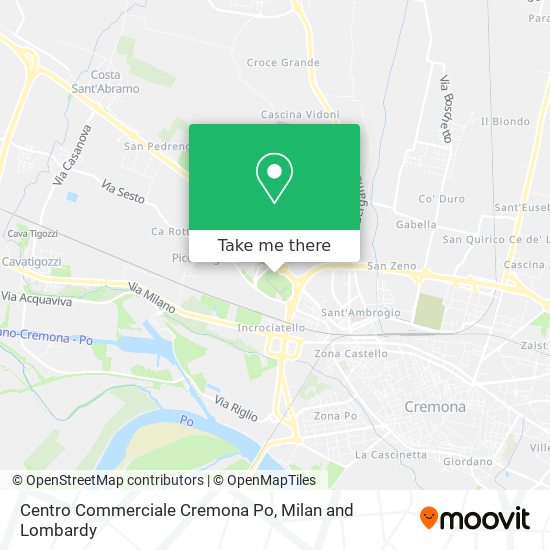 Centro Commerciale Cremona Po map