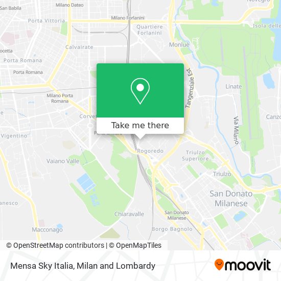 Mensa Sky Italia map