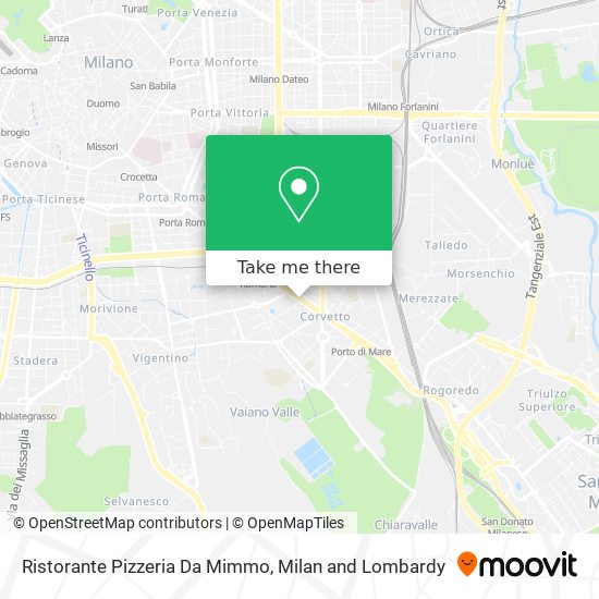Ristorante Pizzeria Da Mimmo map