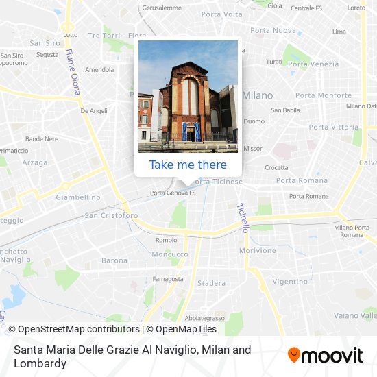 Santa Maria Delle Grazie Al Naviglio map