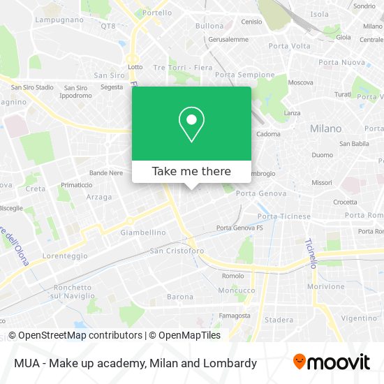 MUA - Make up academy map