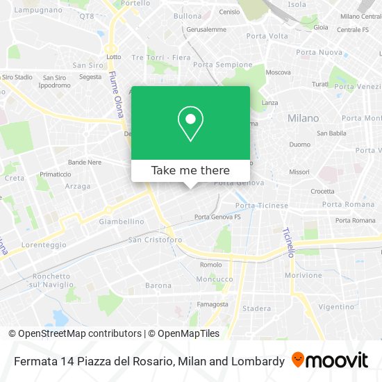 Fermata 14 Piazza del Rosario map