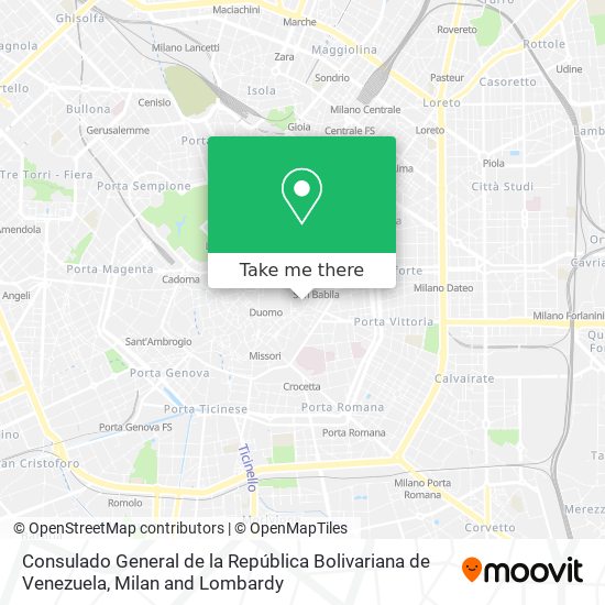 Consulado General de la República Bolivariana de Venezuela map