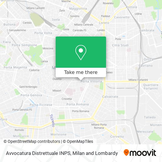 Avvocatura Distrettuale INPS map