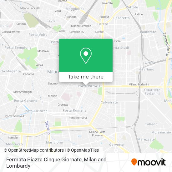 Fermata Piazza Cinque Giornate map
