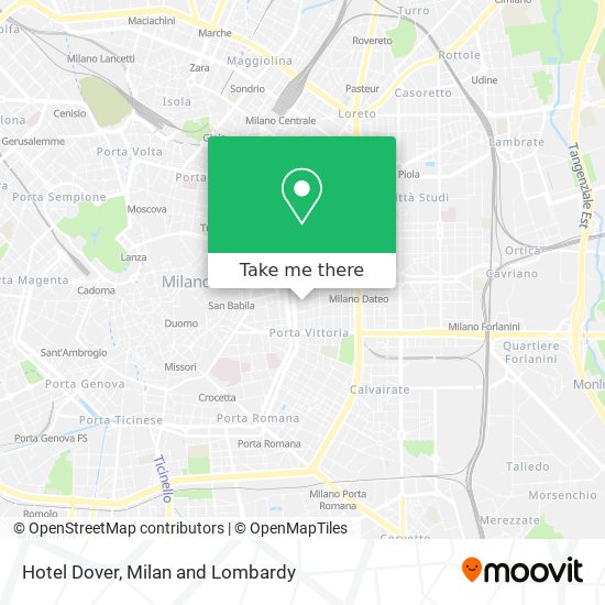 Hotel Dover map