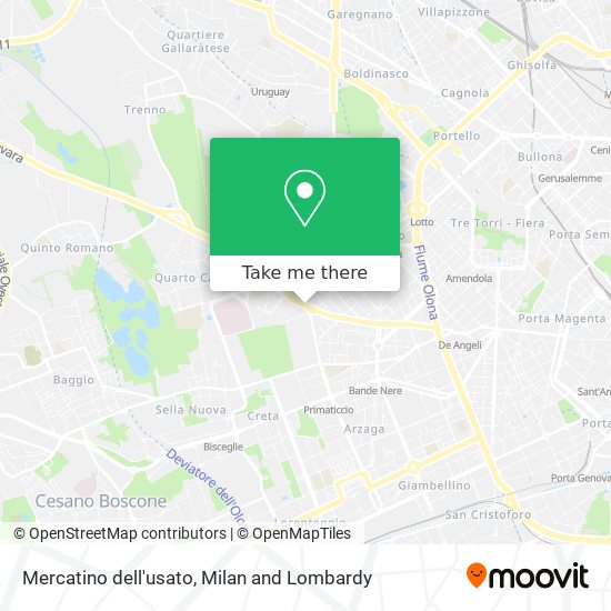 Mercatino dell'usato map