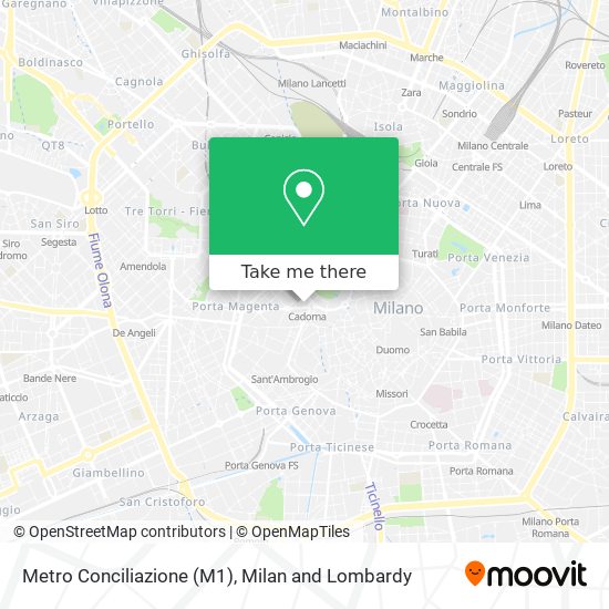 Metro Conciliazione (M1) map
