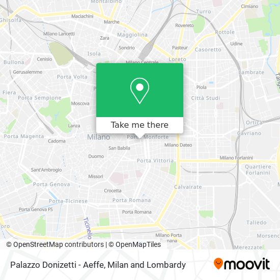 Palazzo Donizetti - Aeffe map