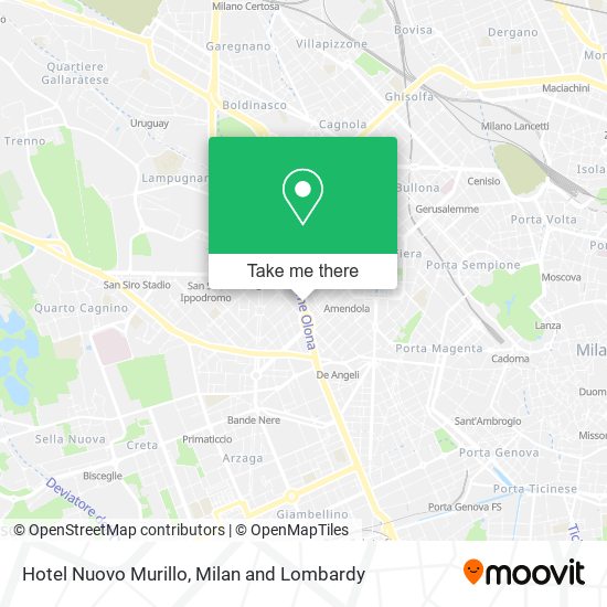Hotel Nuovo Murillo map