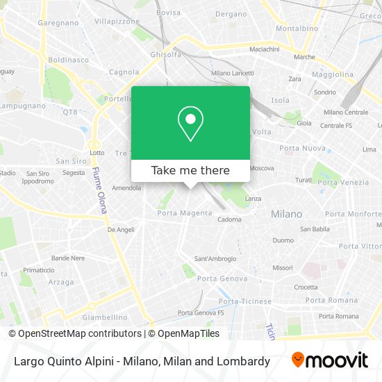 Largo Quinto Alpini - Milano map