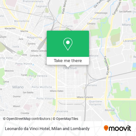 Leonardo da Vinci Hotel map