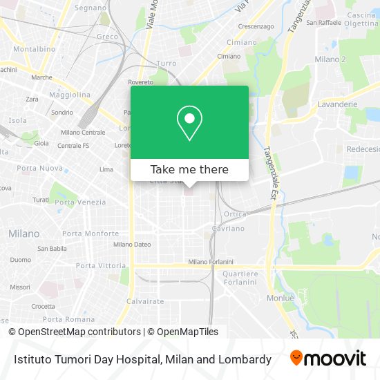 Istituto Tumori Day Hospital map