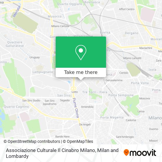 Associazione Culturale Il Cinabro Milano map