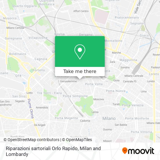 Riparazioni sartoriali Orlo Rapido map