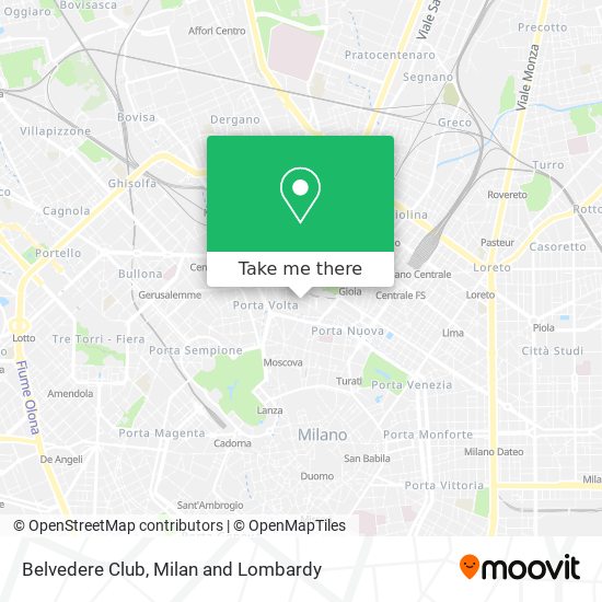 Belvedere Club map