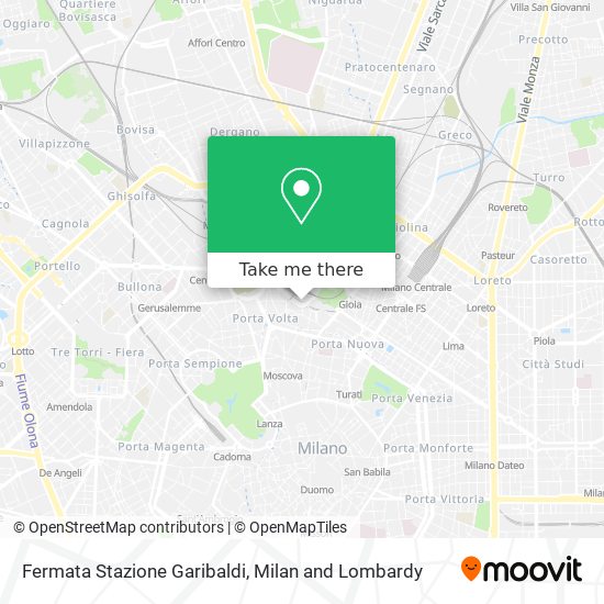 Fermata Stazione Garibaldi map