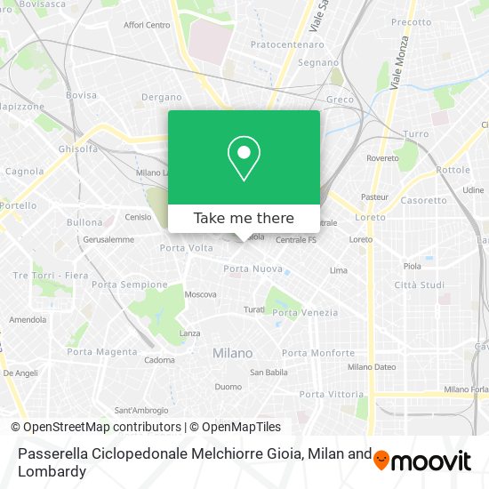 Passerella Ciclopedonale Melchiorre Gioia map